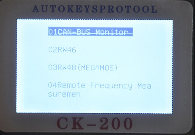 Wyświetlacz CK-200 Key Programmer Screen-3