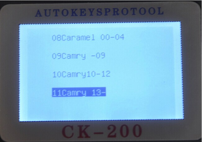 Wyświetlacz CK-200 Key Programmer Screen-6
