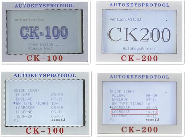 CK200 Porównaj z CK100 1