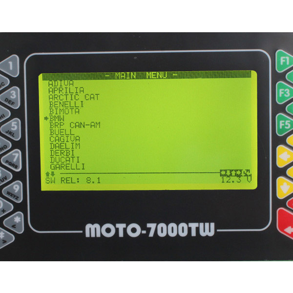 Wyświetlacz oprogramowania uniwersalnego skanera Moto 7000TW 1