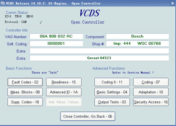 Oprogramowanie kabla diagnostycznego VAG 14.10.2 VAG-2