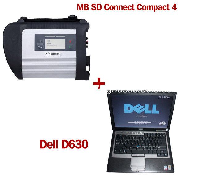 Wireless MB SD C4 Mercedes Benz Diagnostic Tool With Dell D630 Laptop Ready to Use