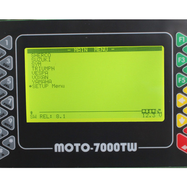 Moto 7000TW Universal Scanner Software Display 4