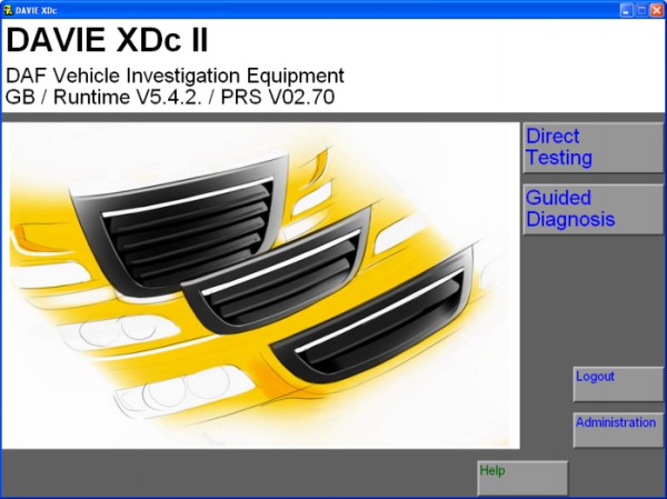 Oryginalne oprogramowanie KIT DAF VCI-560 1