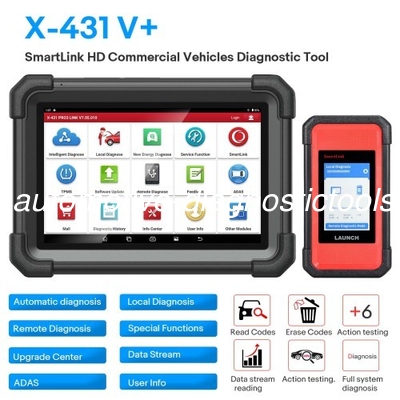 Dobra cena. Wprowadzenie X431 V+ SmartLink HD Narzędzie diagnostyczne do ciężkich zadań dla ciężarówek 12V / 24V w Internecie