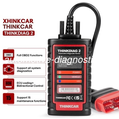 Dobra cena. 2025 THINKCAR Thinkdiag2 Wszystkie narzędzia diagnostyczne systemu Auto VIN ECU Kodowanie 15+ Funkcja resetowania Jeden rok bezpłatna aktualizacja w Internecie