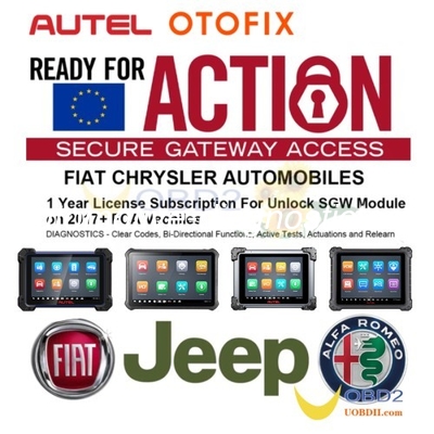 Dobra cena. [Aktywacja online] Autel Europejski FCA Chrysler Fiat Alfa SGW Security Gateway Usługa odblokowania dla Autel /OTOFIX Tools w Internecie
