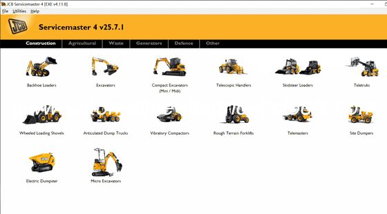 Dobra cena. [ Wydanie 25.7 ]JCB ServiceMaster 4 v25.07 Oprogramowanie diagnostyczne w Internecie