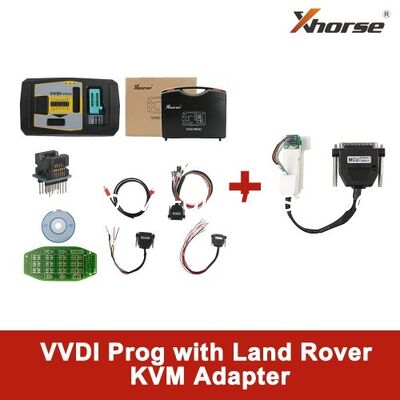 Dobra cena. Programator Xhorse VVDI PROG z adapterem Land Rover KVM, nie wymaga lutowania w Internecie